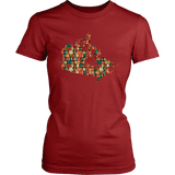 "Canada Bookish Map" Women's Fitted T-shirt - Gifts For Reading Addicts