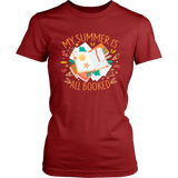 "My Summer Is All Booked" Women's Fitted T-shirt - Gifts For Reading Addicts