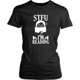 "STFU I'm Reading" Women's Fitted T-shirt - Gifts For Reading Addicts