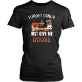 "Forget Candy" Women's Fitted T-shirt - Gifts For Reading Addicts