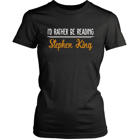 "I'd Rather Be Reading SK" Women's Fitted T-shirt - Gifts For Reading Addicts