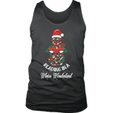 "Reading in a winter wonderland" Men's Tank Top - Gifts For Reading Addicts