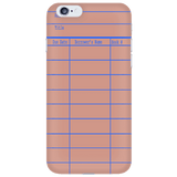 Library Card Phone Case Red - Gifts For Reading Addicts