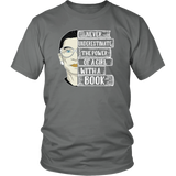 Ruth Bader "A Girl With A Book" Unisex T-Shirt - Gifts For Reading Addicts