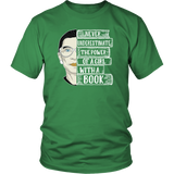 Ruth Bader "A Girl With A Book" Unisex T-Shirt - Gifts For Reading Addicts