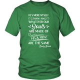 "He's more myself than i am" Unisex T-Shirt - Gifts For Reading Addicts