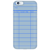 Library Card Phone Case Blue - Gifts For Reading Addicts