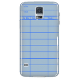 Library Card Phone Case Blue - Gifts For Reading Addicts