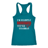 "I'm Silently Correcting Your Grammar" Women's Tank Top - Gifts For Reading Addicts