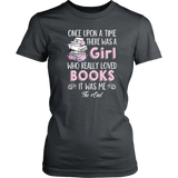 "Once Upon A Time" Women's Fitted T-shirt - Gifts For Reading Addicts