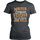 "badass isn't an official job title" Women's Fitted T-shirt - Gifts For Reading Addicts