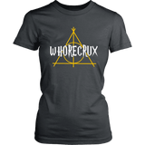 "Whorecrux" Women's Fitted T-shirt - Gifts For Reading Addicts