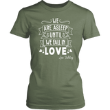 "We fall in love" Women's Fitted T-shirt - Gifts For Reading Addicts