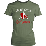 "I Don't Give A Gryffindamn" Women's Fitted T-shirt - Gifts For Reading Addicts