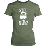 "STFU I'm Reading" Women's Fitted T-shirt - Gifts For Reading Addicts
