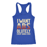 "I Want ABS-olutely Every Book" Women's Tank Top - Gifts For Reading Addicts