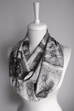 Peter Pan and Wendy Book Handmade Infinity Scarf Limited Edition - Gifts For Reading Addicts