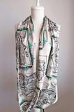 The Wonderful Wizard of Oz Map Infinity Scarf Handmade Limited Edition - Gifts For Reading Addicts