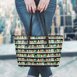 Bookshelves Leather Totes - Gifts For Reading Addicts