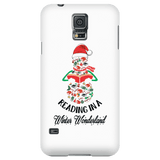 "Reading in a winter wonderland" Phone case - Gifts For Reading Addicts