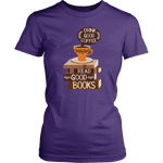 "Drink Good Coffee" Women's Fitted T-shirt - Gifts For Reading Addicts
