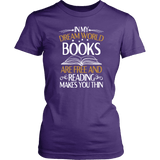 "In My Dream World" Women's Fitted T-shirt - Gifts For Reading Addicts