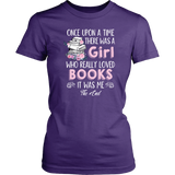 "Once Upon A Time" Women's Fitted T-shirt - Gifts For Reading Addicts