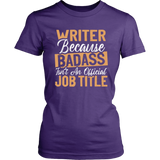 "badass isn't an official job title" Women's Fitted T-shirt - Gifts For Reading Addicts