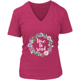 "Time to read" V-neck Tshirt - Gifts For Reading Addicts