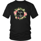 "Books & Coffee" Unisex T-Shirt - Gifts For Reading Addicts