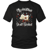 "My Christmas Is All Booked" Unisex T-Shirt - Gifts For Reading Addicts