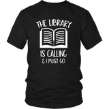 "The library" Unisex T-Shirt - Gifts For Reading Addicts