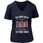 "Get More Books" V-neck Tshirt - Gifts For Reading Addicts