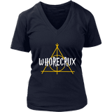 "Whorecrux" V-neck Tshirt - Gifts For Reading Addicts