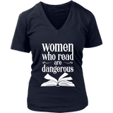 "Women who read" V-neck Tshirt - Gifts For Reading Addicts