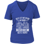 "Just Let Me Read" V-neck Tshirt - Gifts For Reading Addicts