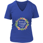 "Portable magic" V-neck Tshirt - Gifts For Reading Addicts