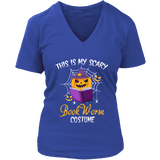 "Bookworm costume" V-neck Tshirt - Gifts For Reading Addicts