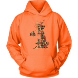 "UK Bookish Map" Hoodie - Gifts For Reading Addicts