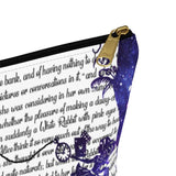 Alice In Wonderland Book Page Accessory Pouch for book lovers - Gifts For Reading Addicts