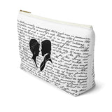 Pride and Prejudice Book Page Accessory Pouch for book lovers - Gifts For Reading Addicts