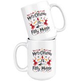 "Ya Filthy Muggle"15oz White Christmas Mug - Gifts For Reading Addicts