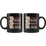 "I Read"11oz black mug - Gifts For Reading Addicts