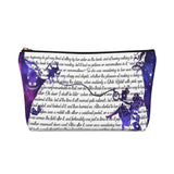 Alice In Wonderland Book Page Accessory Pouch for book lovers - Gifts For Reading Addicts