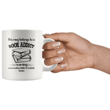 "Book addict"11oz white mug - Gifts For Reading Addicts