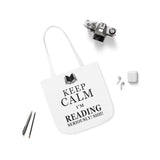 Keep Calm I'm Reading Canvas Tote Bag - Vintage style - Gifts For Reading Addicts