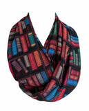 Bookshelf colorful Infinity Scarf Handmade Limited Edition - Gifts For Reading Addicts