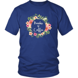 "Books & Coffee" Unisex T-Shirt - Gifts For Reading Addicts