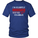 "I'm Silently Correcting Your Grammar" Unisex T-Shirt - Gifts For Reading Addicts