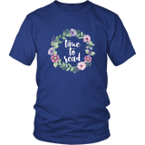 "Time to read" Unisex T-Shirt - Gifts For Reading Addicts